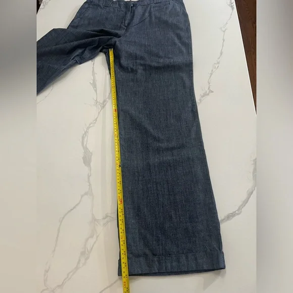 J.Jill Jacket and pants set Blue 100% Cotton Denim Like size 14 great condition - Picture 10 of 14